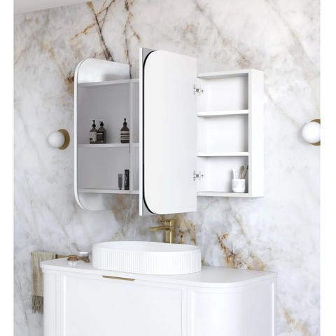 Otti Newport Shaving Cabinet 1200x750mm White SSQ1275