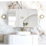 Otti Newport Shaving Cabinet 1200x750mm White SSQ1275