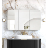 Otti Newport Shaving Cabinet 1200x750mm Black Oak SSQ1275B