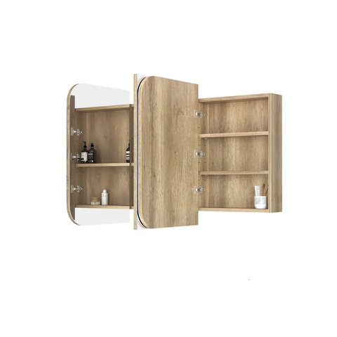 Otti Newport Shaving Cabinet 1500x750mm Natural Oak SSQ1575N