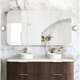 Otti Newport Shaving Cabinet 1500x750mm Sable Walnut SSQ1575SW