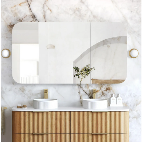 Otti Newport Shaving Cabinet 1500x750mm Woodland Oak SSQ1575WL