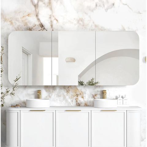 Otti Newport Shaving Cabinet 1800x750mm White SSQ1875