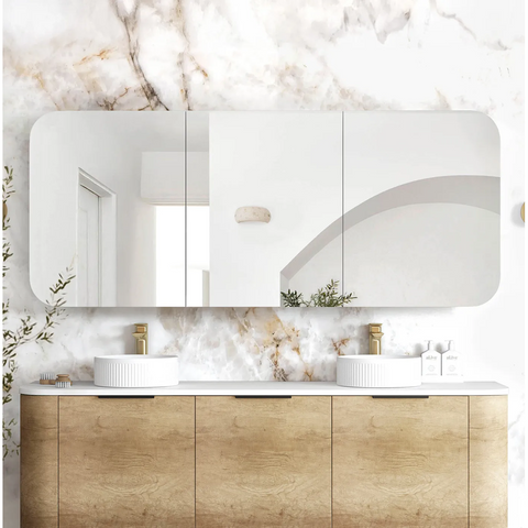 Otti Newport Shaving Cabinet 1800x750mm Natural Oak SSQ1875N