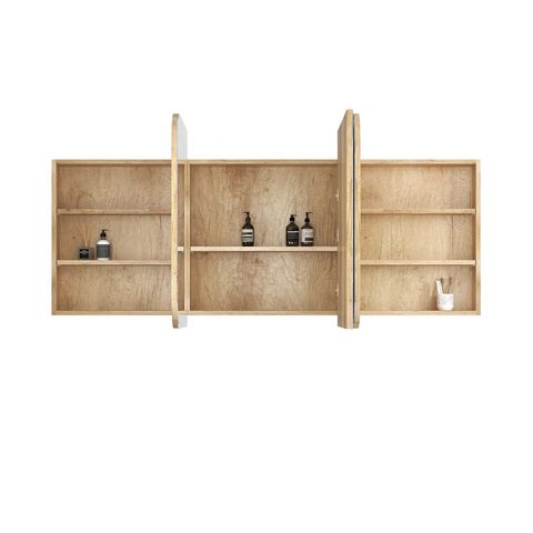 Otti Newport Shaving Cabinet 1800x750mm Natural Oak SSQ1875N