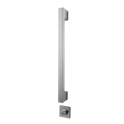 Lockwood Paradigm Pull Handle Double Cylinder Deadbolt Satin Stainless Steel 005/DPHBSSS