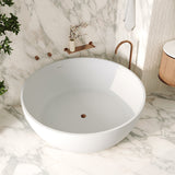 Fienza Shinto Solid Surface Bath 1500mm w/ Integrated Overflow Matte White ST13-1500