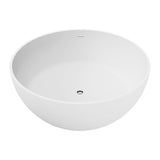 Fienza Shinto Solid Surface Bath 1500mm w/ Integrated Overflow Matte White ST13-1500