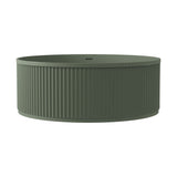 Fienza Minka Fluted Solid Surface Round Bath 1500mm w/ Overflow Forest ST21-1500F