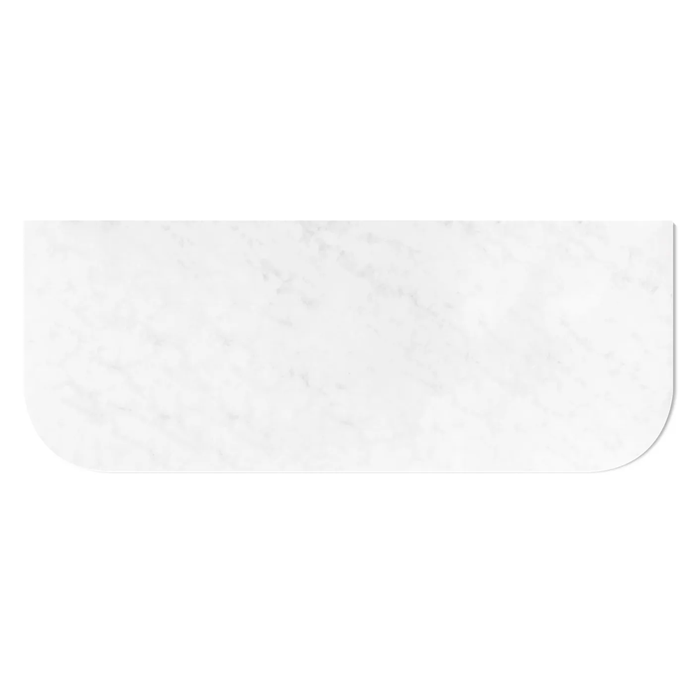 Otti Havana Top 1200x500x20mm (No Hole) Solid Surface Cloudy Carrara SSHA125CA-NH