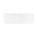 Otti Havana Top 1500x500x20mm (No Hole) Solid Surface Cloudy Carrara SSHA155CA-NH