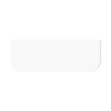 Otti Havana Top 1500x500x20mm (No Hole) Pure White SSHA155PW-NH