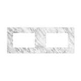 Otti Top 1200x465x18mm w/ Undermount Cut Only Double Bowl Natural Carrara Marble STUD124NCA-DU