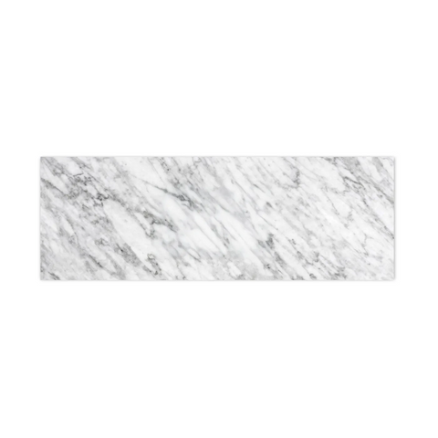 Otti Top 1200x465x18mm (No Hole) Natural Carrara Marble STUD124NCA-NH