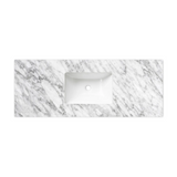 Otti Top 1200x465x18mm w/ Undermount Basin Natural Carrara Marble STUD124NCA-UB