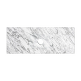 Otti Top 1200x465x18mm Natural Carrara Marble STUD124NCA