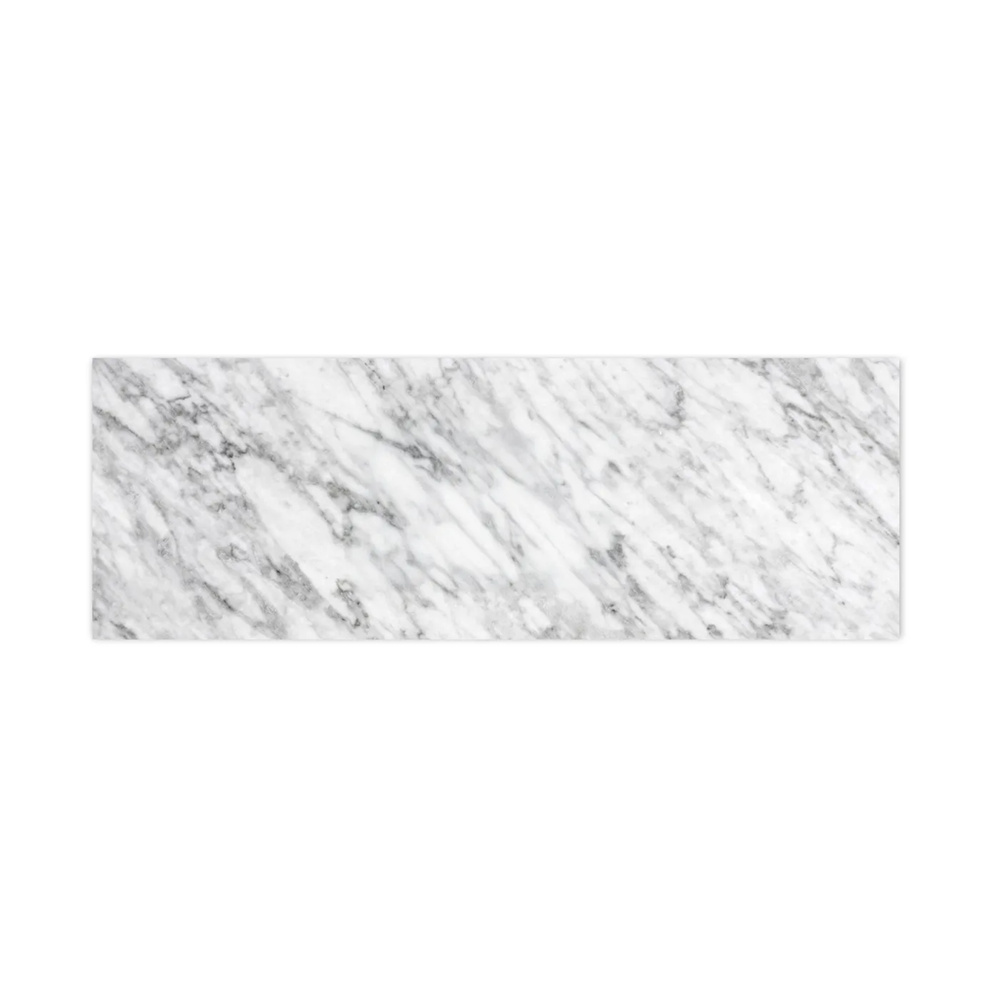 Otti Top 1500x465x18mm (No Hole) Natural Carrara Marble STUD154NCA-NH