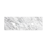 Otti Top 1500x465x18mm Natural Carrara Marble STUD154NCA