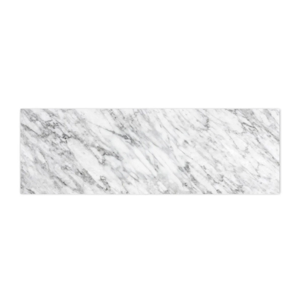 Otti Top 1800x465x18mm (No Hole) Natural Carrara Marble STUD184NCA-NH