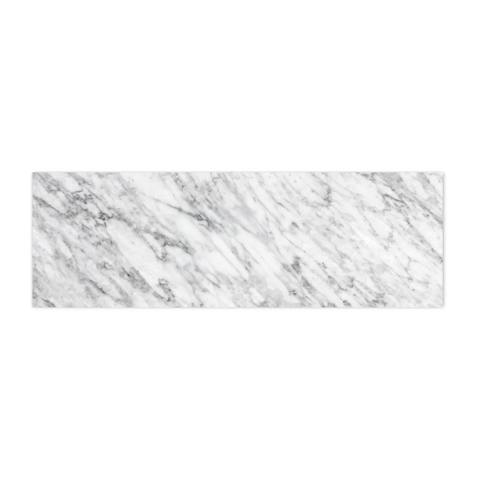 Otti Top 1800x465x18mm (No Hole) Natural Carrara Marble STUD184NCA-NH