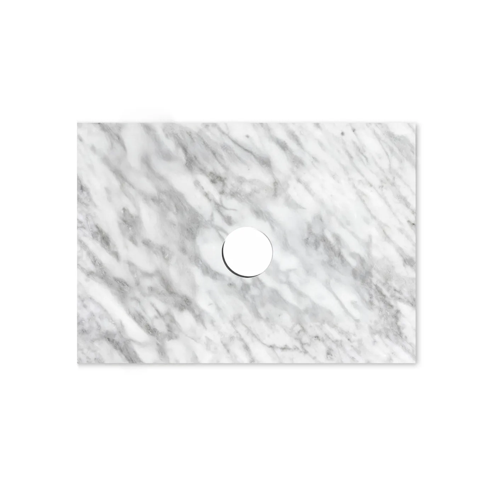 Otti Top 600x465x18mm Natural Carrara Marble STUD64NCA