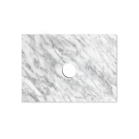 Otti Top 600x465x18mm Natural Carrara Marble STUD64NCA