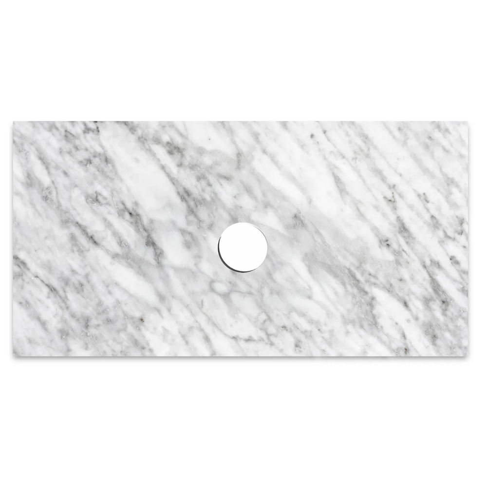 Otti Top 900x465x18mm Natural Carrara Marble STUD94NCA