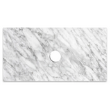 Otti Boston Wall Hung Vanity 1200mm w/ Undermount Basin Light Grey / Natural Carrara Marble Top BS1200LGSTUD-NCA-UB