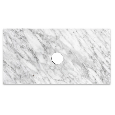 Otti Boston Wall Hung Vanity 1200mm w/ Undermount Basin Light Grey / Natural Carrara Marble Top BS1200LGSTUD-NCA-UB