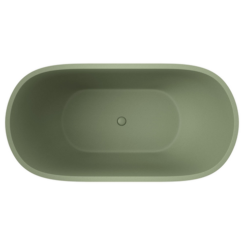 Fienza Jada 1500mm Freestanding Concrete Bath Sage FC12SG