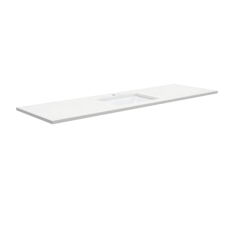 Fienza Sarah Roman Sand Undermount Vanity Top 1500mm (1 Taphole) Silica Free White SA1500-SF