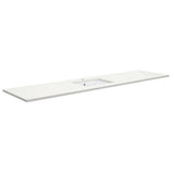 Fienza Sarah Crystal Pure Undermount Vanity Top 1800mm Silica Free (No Taphole) White SC1800-0-SF