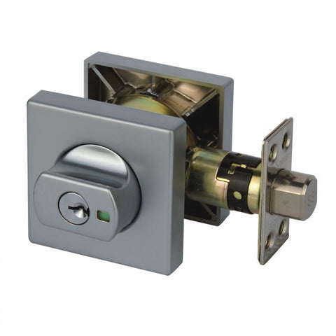 Lockwood Paradigm Deadbolt Square Rose Universal Pack Satin Chrome Pearl 005/B2SPDP