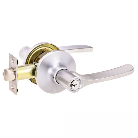 Lockwood Symmetry Entrance Set Vicinity Satin Chrome 7530SC