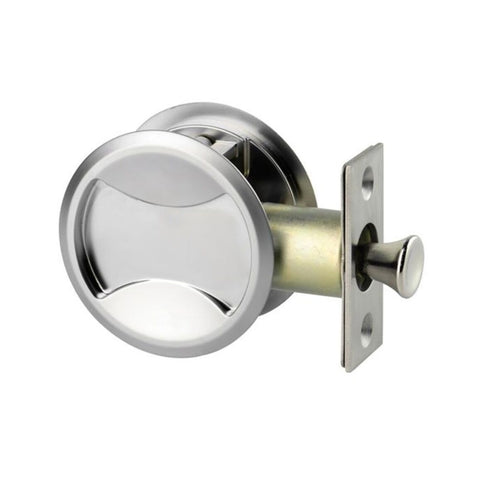 Lockwood Symmetry Cavity Sliding Door Passage Set Satin Chrome Pearl 7450SPDP