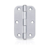 Trio Hinge Butt Radius 89x58x1.6mm Loose Pin Satin Chrome TRB8916LPSC20