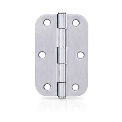 Trio Hinge Butt Radius 89x58x1.6mm Loose Pin Satin Chrome TRB8916LPSC20