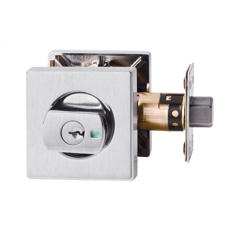 Lockwood Paradigm Deadbolt Square Rose Universal Pack Satin Chrome 005/B2LSCDP