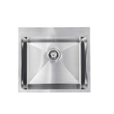 Seima Sink Kubic 550 Single Bowl 550x500mm Abovemount with Overflow (No taphole) Stainless Steel 191878