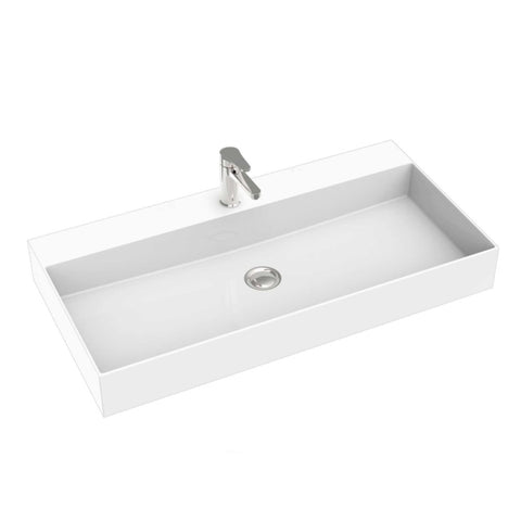 Seima Tavi 805 Above Counter Basin 805x405mm (No Taphole) Matte White 191140