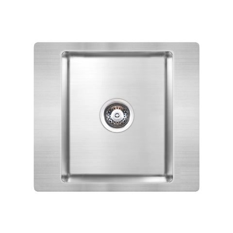 Seima Kubic 510 Care Topmount Sink 1 Bowl (No Taphole) w/ Overflow 510x460mm Stainless Steel 192979