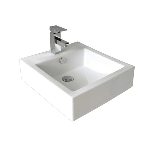 Seima Kyra 010 Above Counter/Wall Hung Basin w/ Overflow443x480mm (No Taphole) Gloss White 191438