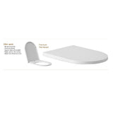 Seima Arko Toilet Package, Wall Faced Toilet Pan Matte White, In Wall Cistern C100, Flush button 100 Serie White, Slim Toilet Seat 192597 + 191793