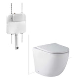 Seima Arko Floor Mount Toilet Suite Clean Flush (C100 Cistern) Slim Seat Gloss White 191765