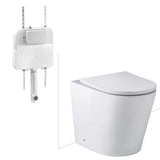 Seima Modia Floor Mount Toilet Suite Clean Flush (C100 Cistern) Slim Seat Gloss White 191773