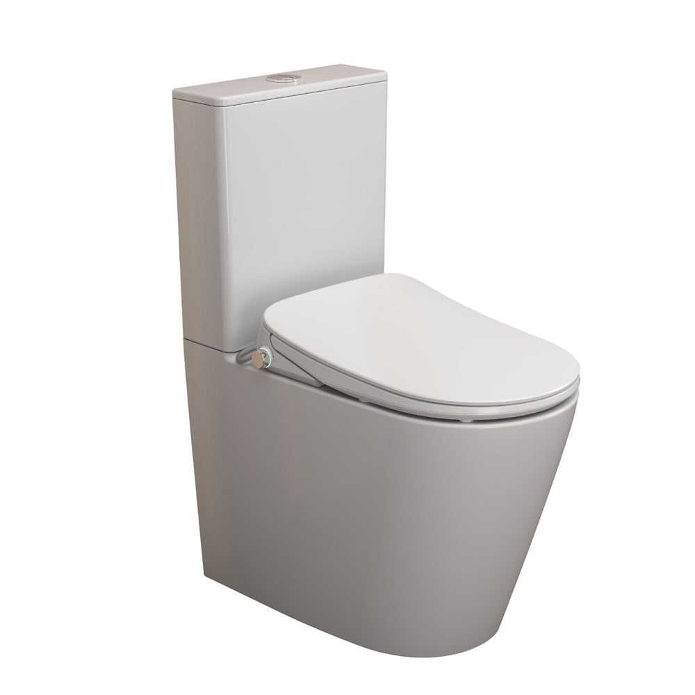 Mallow Smart Toilet Bidet Slim Seat (9 Functions) White