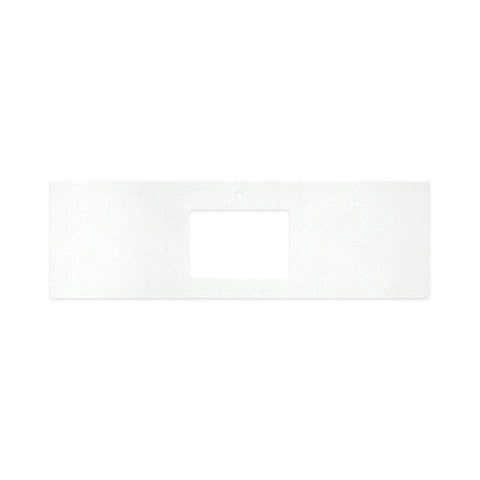 Fienza Solid Surface Benchtop 1500mm w/ Undermount Basin Hole (1 Taphole) Snowflake 531-117