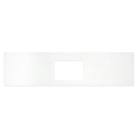 Fienza Solid Surface Benchtop 1800mm w/ Undermount Basin Hole (1 Taphole) Snowflake 531-126