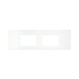 Fienza Solid Surface Benchtop 1500mm w/ Double Undermount Basin Holes (No Taphole) Snowflake 531-146