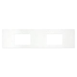 Fienza Solid Surface Benchtop 1800mm w/ Double Undermount Basin Holes (No Taphole) Snowflake 531-147